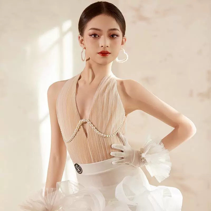 Abito da ballo latino asimmetrico per ragazze ✨