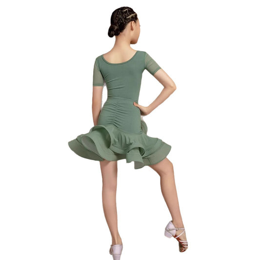 ABITO DANZA LATINA VERDE - RAFFINATO E MODERNO!