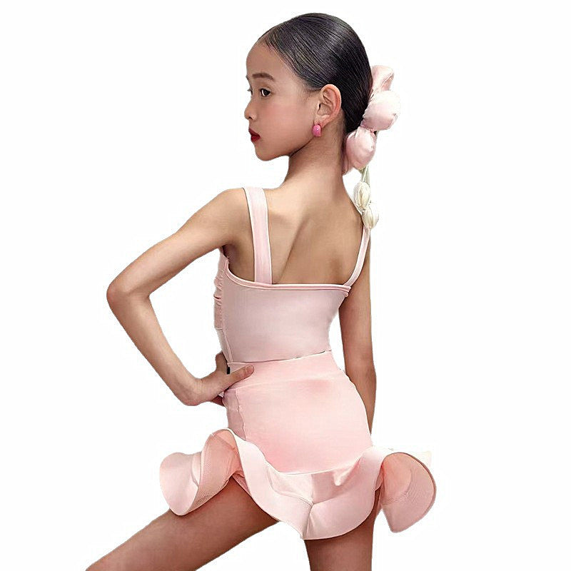 Abito da ballo latino rosa per ragazze ✨