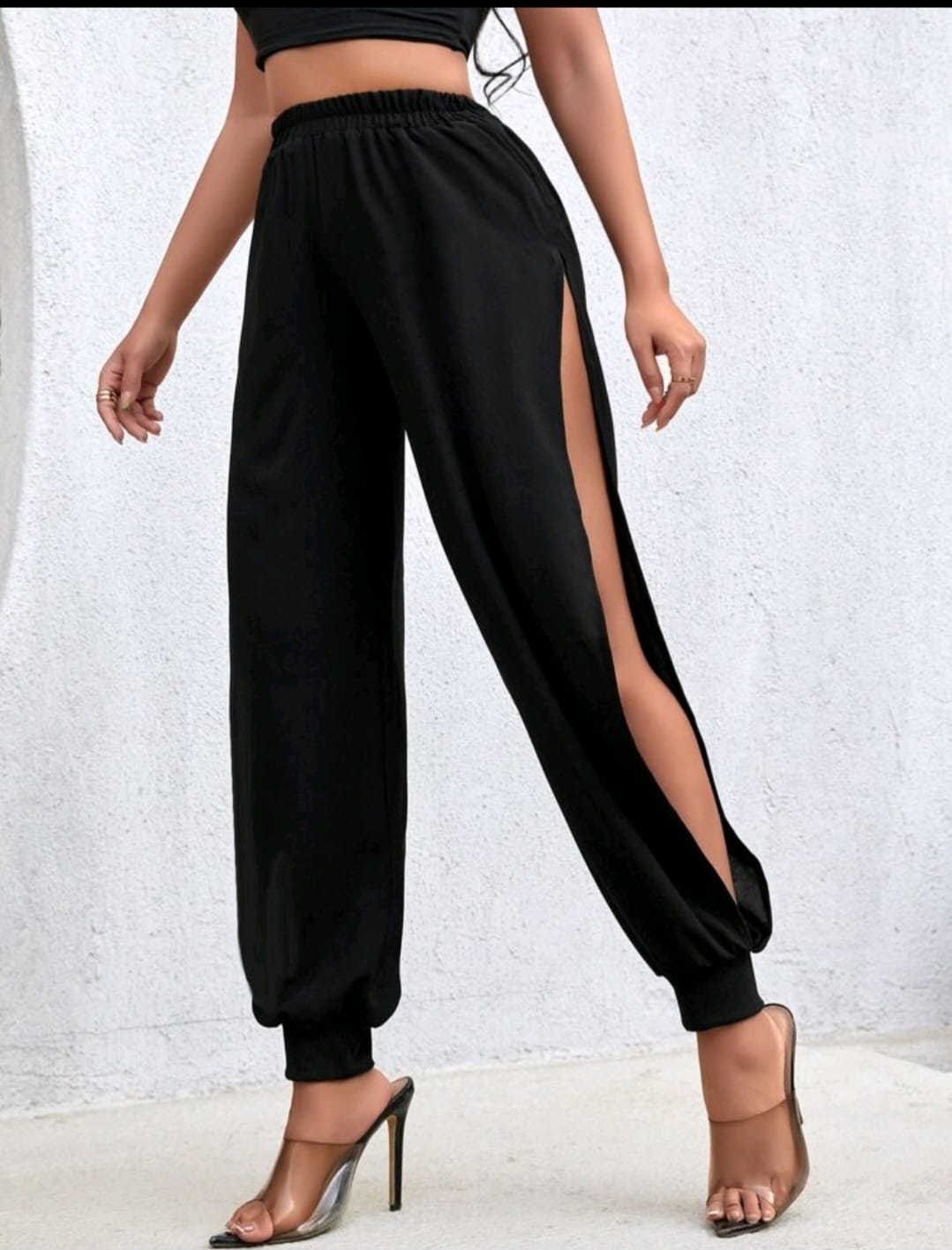 PANTALONA DA BALLO DONNA HAREM CON SPACCO ALTO LATERALE