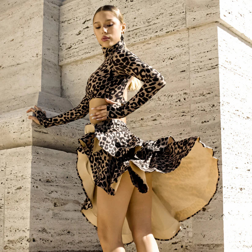 Set Gonna e Top Leopardato A62+A64