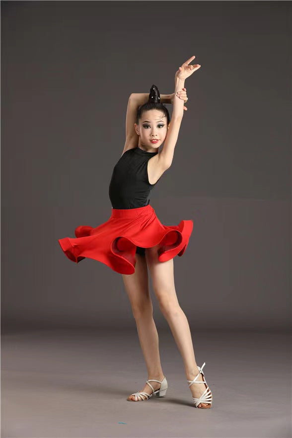 Completo Baby - Gonna Leopardata - Top Nero