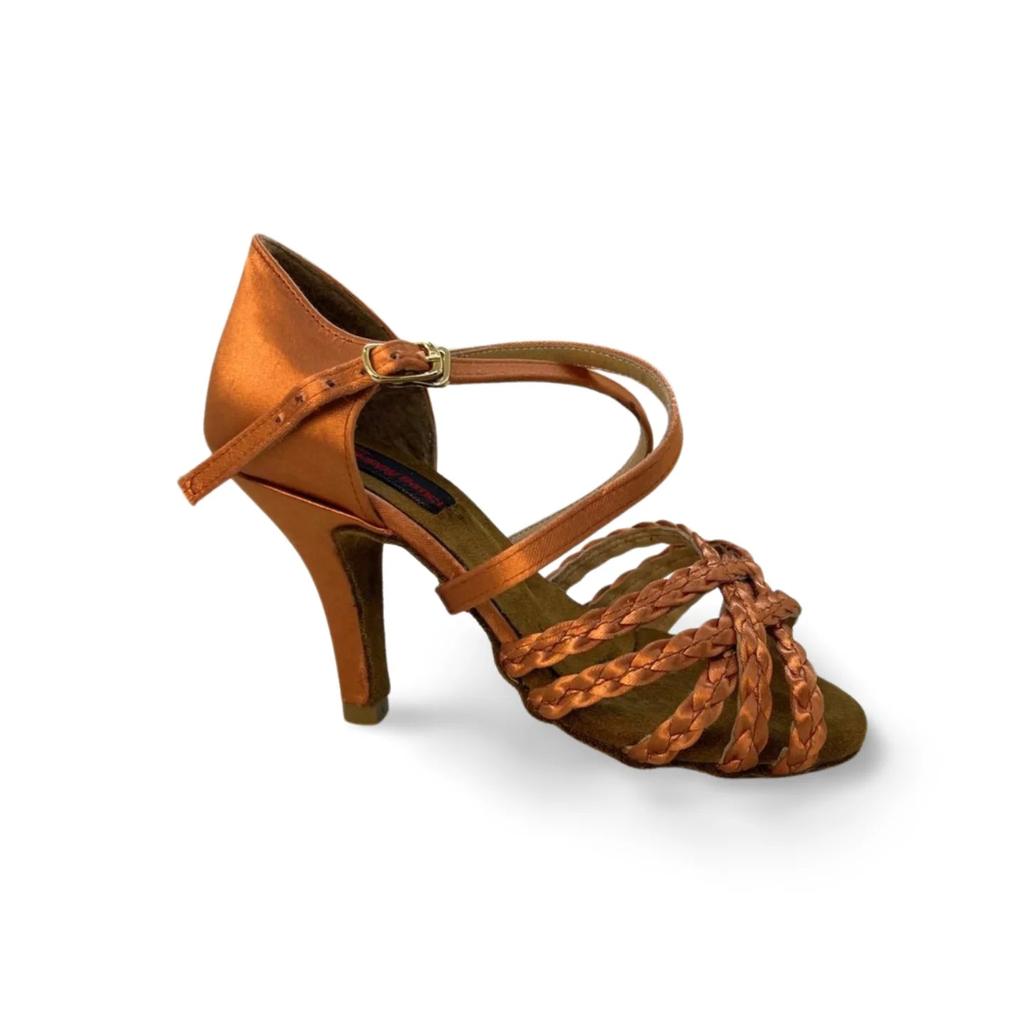 Happy Dancing mod. NADIA TRECCIA in Raso Bronzo - Scarpa da Ballo Donna/Bambina